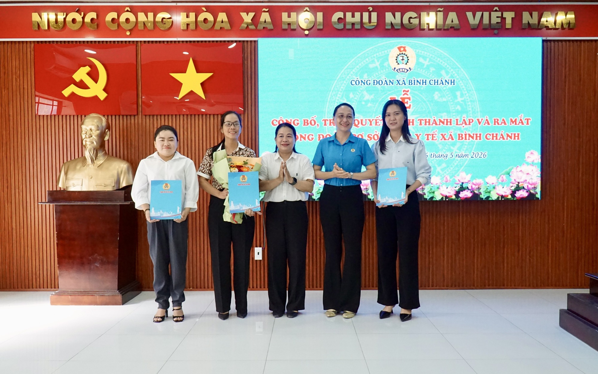 Xã Bình Chánh, TPHCM: Ra mắt 2 Công đoàn cơ sở trong Tháng Công nhân