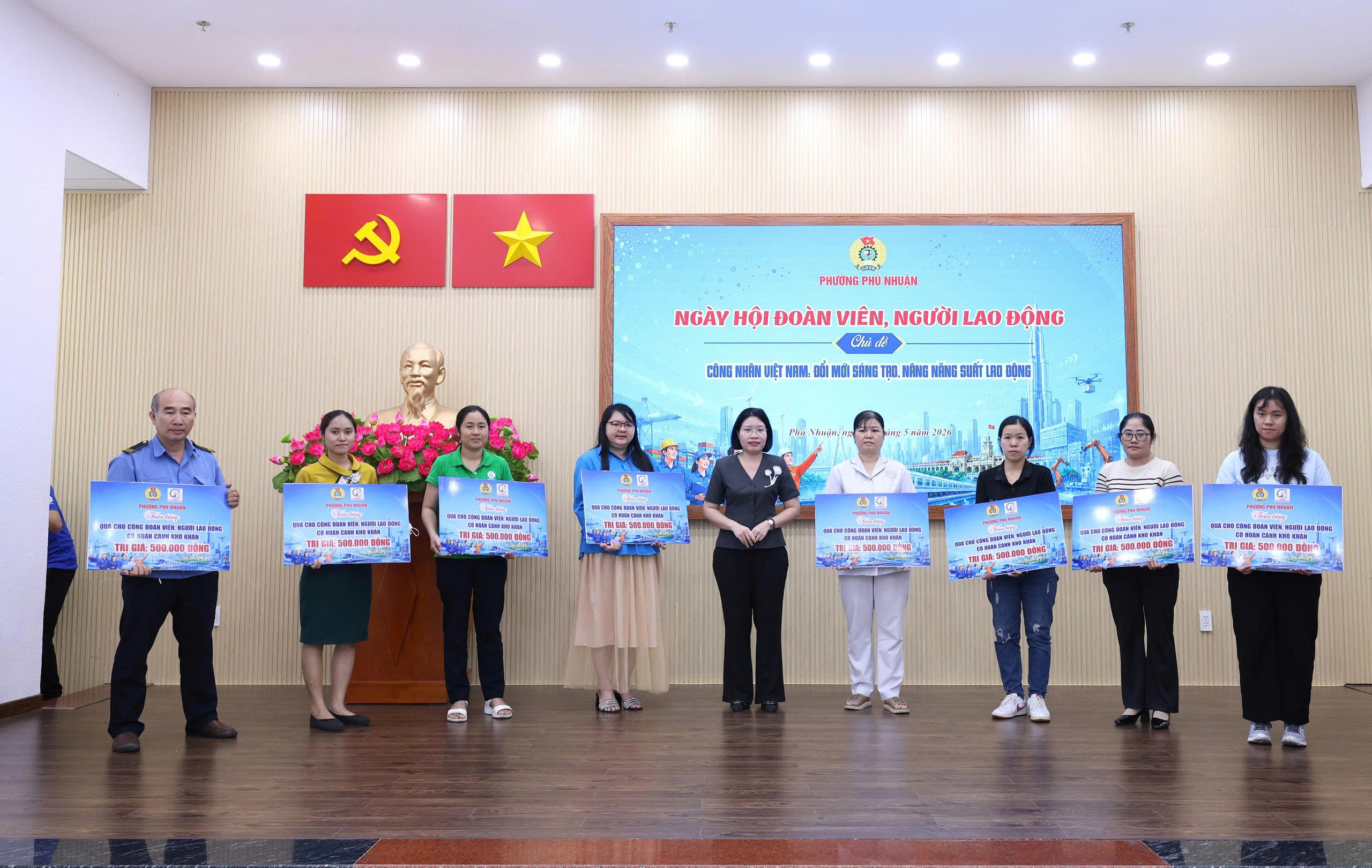 Ng&agrave;y hội &yacute; nghĩa d&agrave;nh cho đo&agrave;n vi&ecirc;n, người lao động phường Ph&uacute; Nhuận - Ảnh 1.