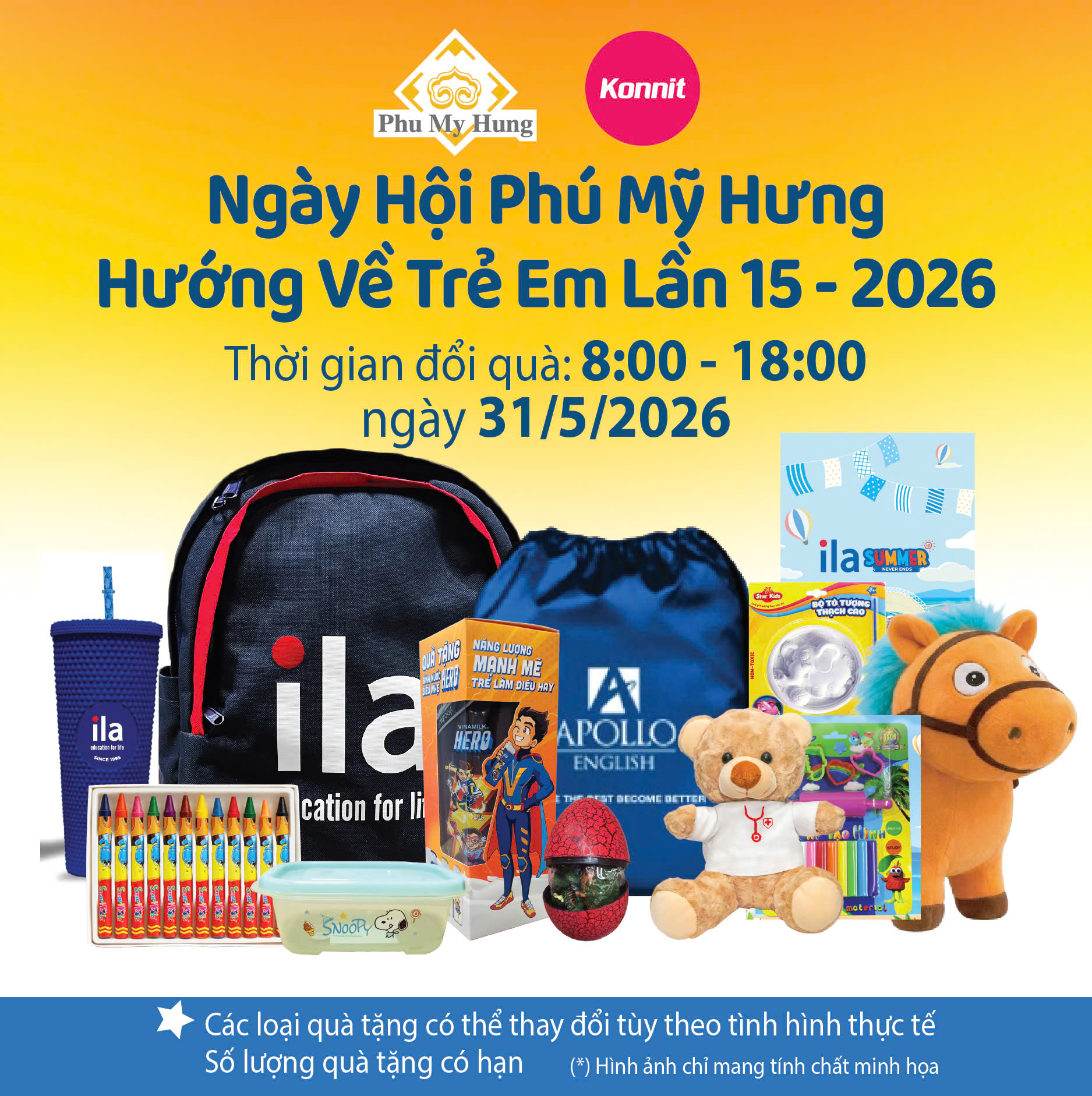 Hơn 15.000 phần quà dành tặng thiếu nhi tham gia Ngày hội Phú Mỹ Hưng hướng về trẻ em 2026 - Ảnh 1.