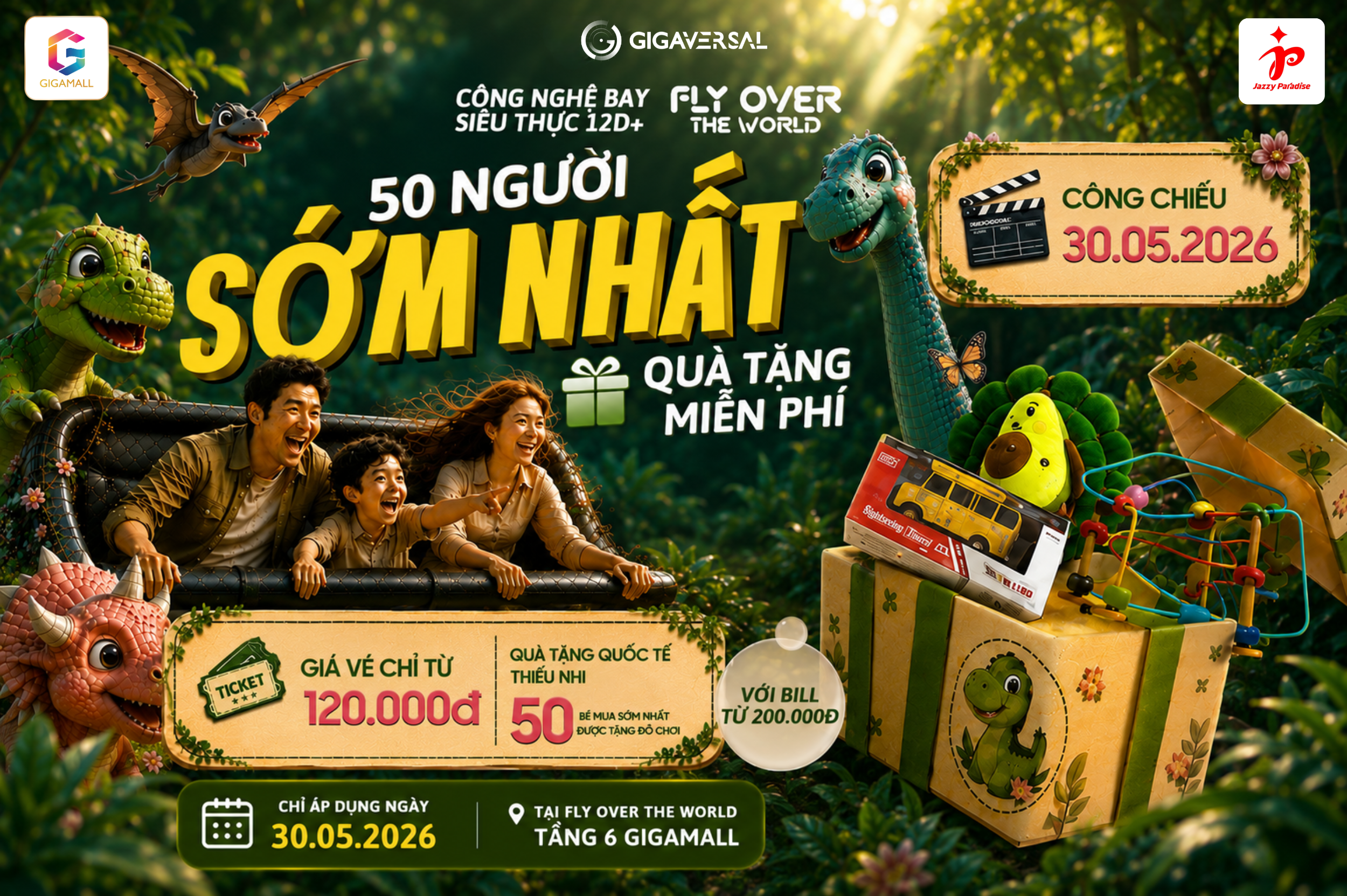 Dịp 1-6 này, đưa bé "bay xuyên kỷ Jura" ngắm khủng long siêu thực tại Gigamall - Ảnh 3.