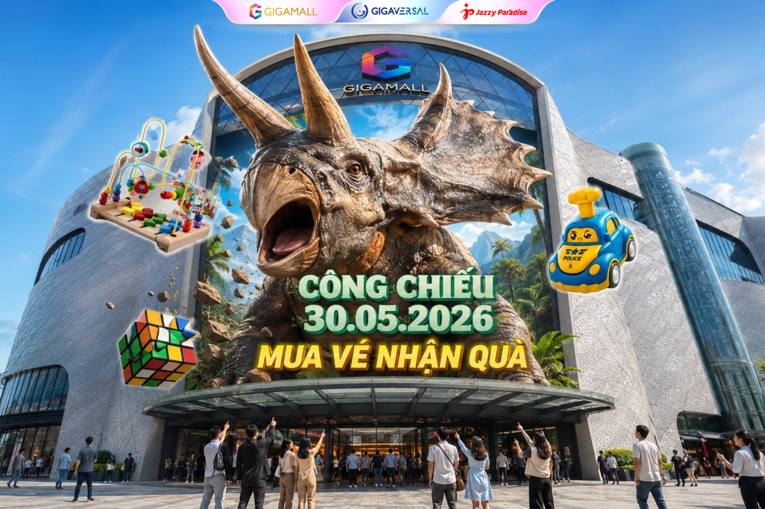 Dịp 1-6 này, đưa bé "bay xuyên kỷ Jura" ngắm khủng long siêu thực tại Gigamall - Ảnh 4.