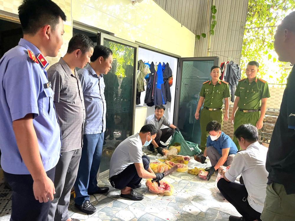 Khởi tố, bắt giam người đ&agrave;n &ocirc;ng thu mua heo dịch về giết mổ b&aacute;n ra thị trường - Ảnh 2.