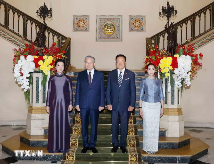 Lễ đ&oacute;n Tổng B&iacute; thư, Chủ tịch nước T&ocirc; L&acirc;m v&agrave; Phu nh&acirc;n thăm ch&iacute;nh thức Vương quốc Th&aacute;i Lan - Ảnh 14.
