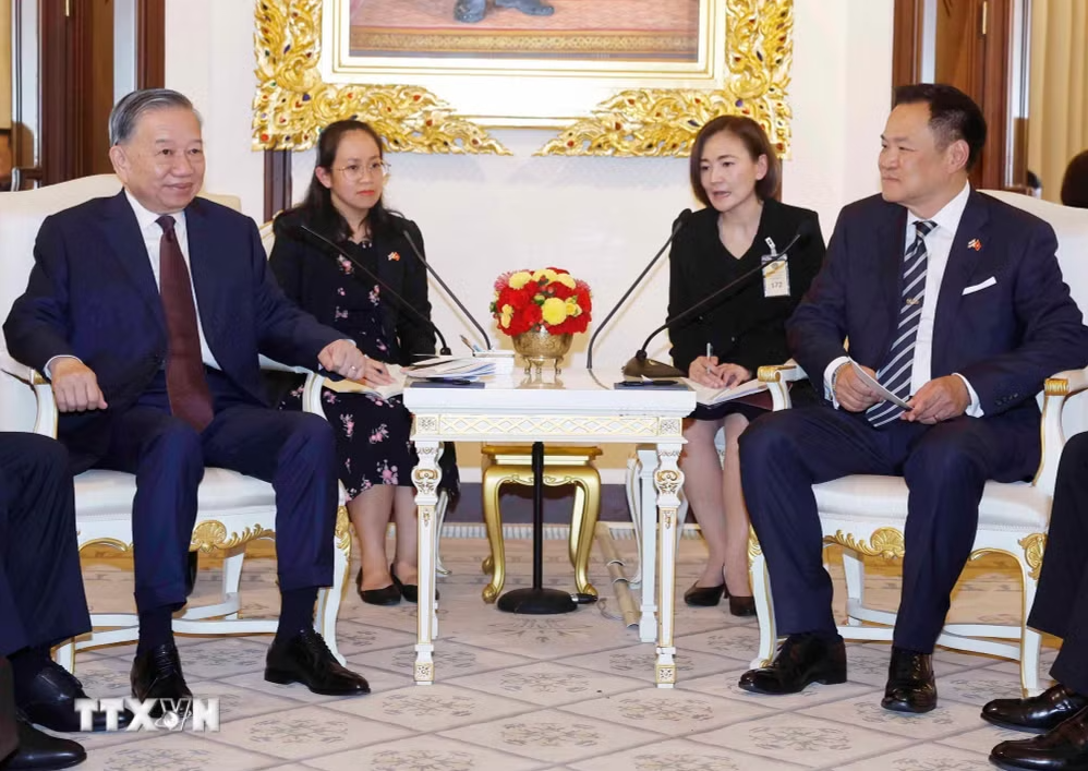 Tổng Bí thư, Chủ tịch nước Tô Lâm hội đàm với Thủ tướng Thái Lan - Ảnh 2.