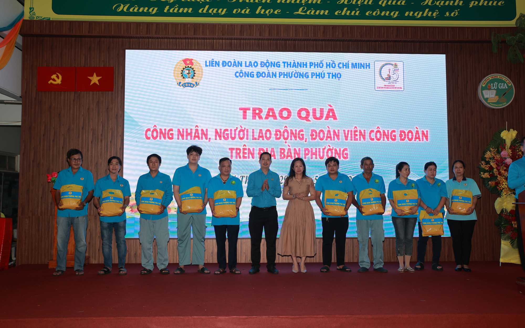 Phường Phú Thọ, TPHCM: Sôi nổi "Ngày hội công nhân – Ấm áp nghĩa tình" năm 2026