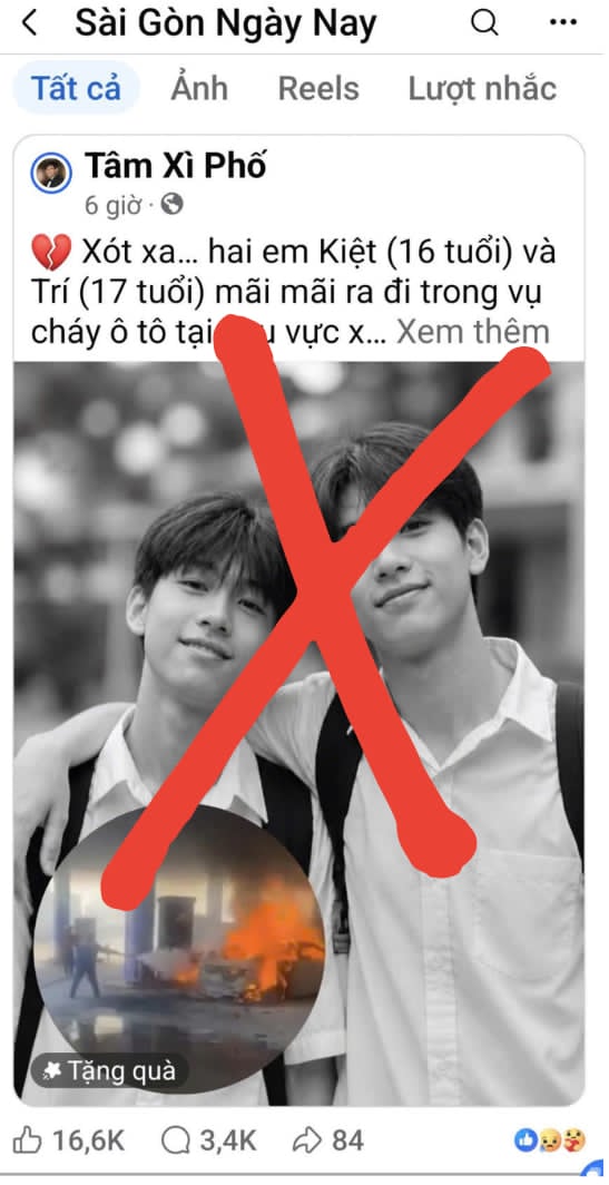 Ảnh 2 "nạn nhân" vụ cháy xe lan truyền trên mạng là do AI tạo? - Ảnh 2.
