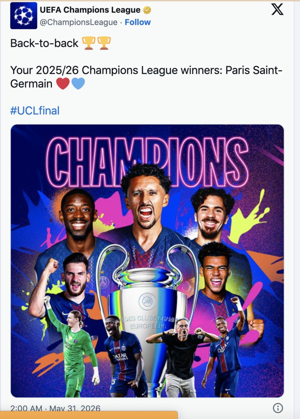 "Ph&aacute;o" Arsenal tịt ng&ograve;i, PSG bảo vệ ng&ocirc;i vương Champions League - Ảnh 7.