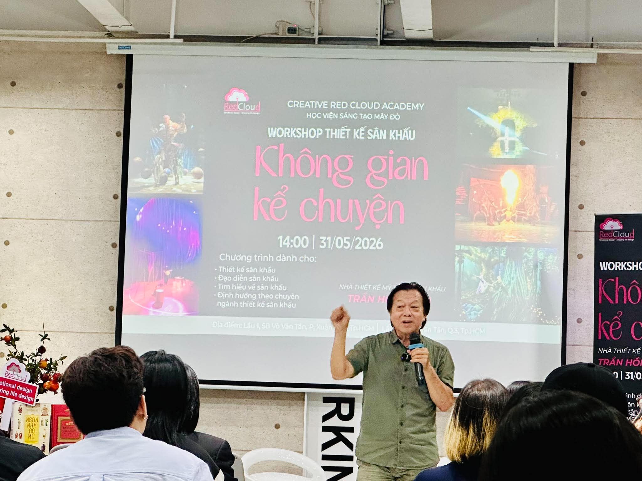Họa sĩ Trần Hồng Vân truyền cảm hứng cho giới trẻ đến với nghề thiết kế sân khấu - Ảnh 3.