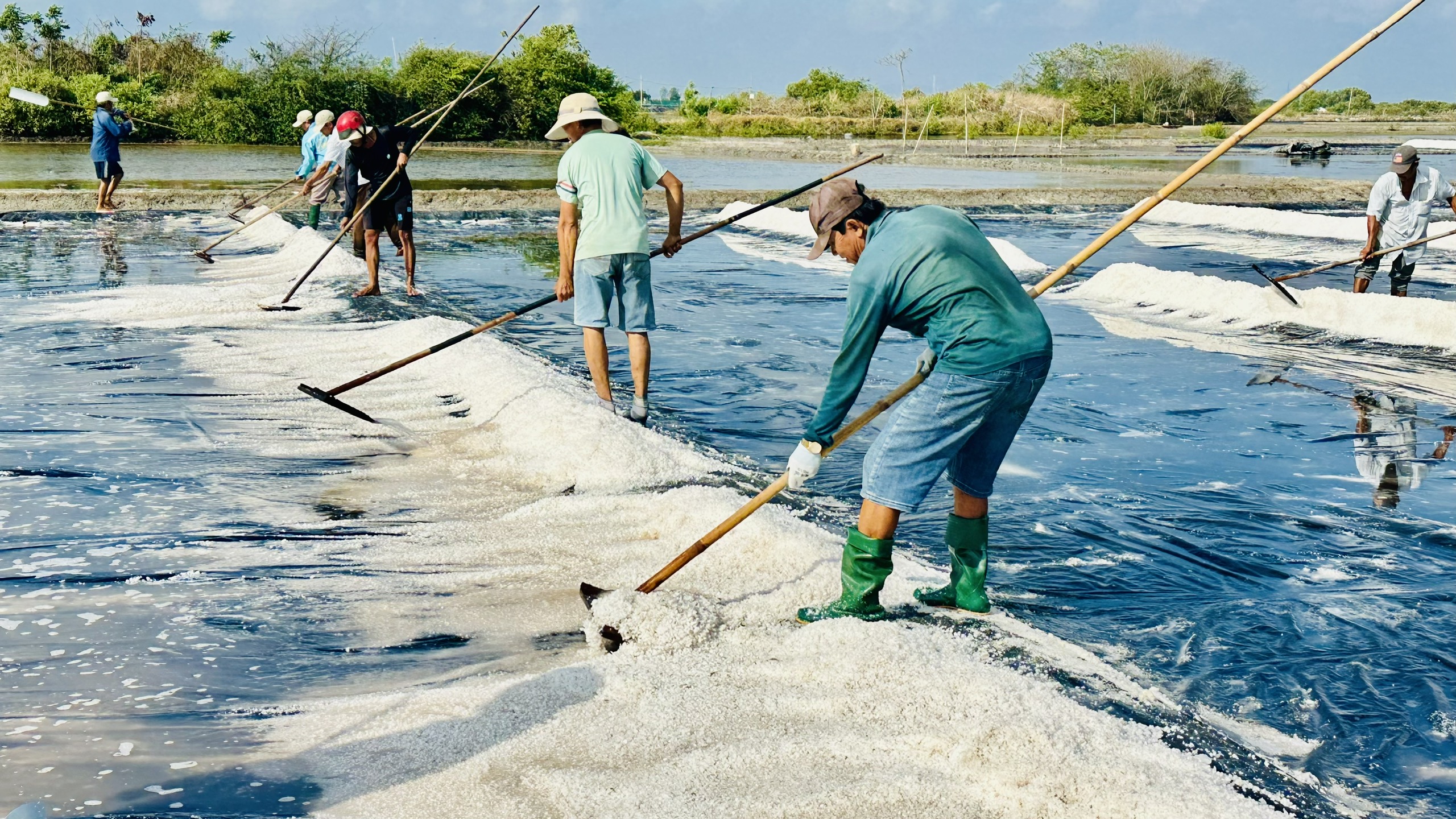 Giữ vị mặn trên đồng muối An Ngãi - Ảnh 5.