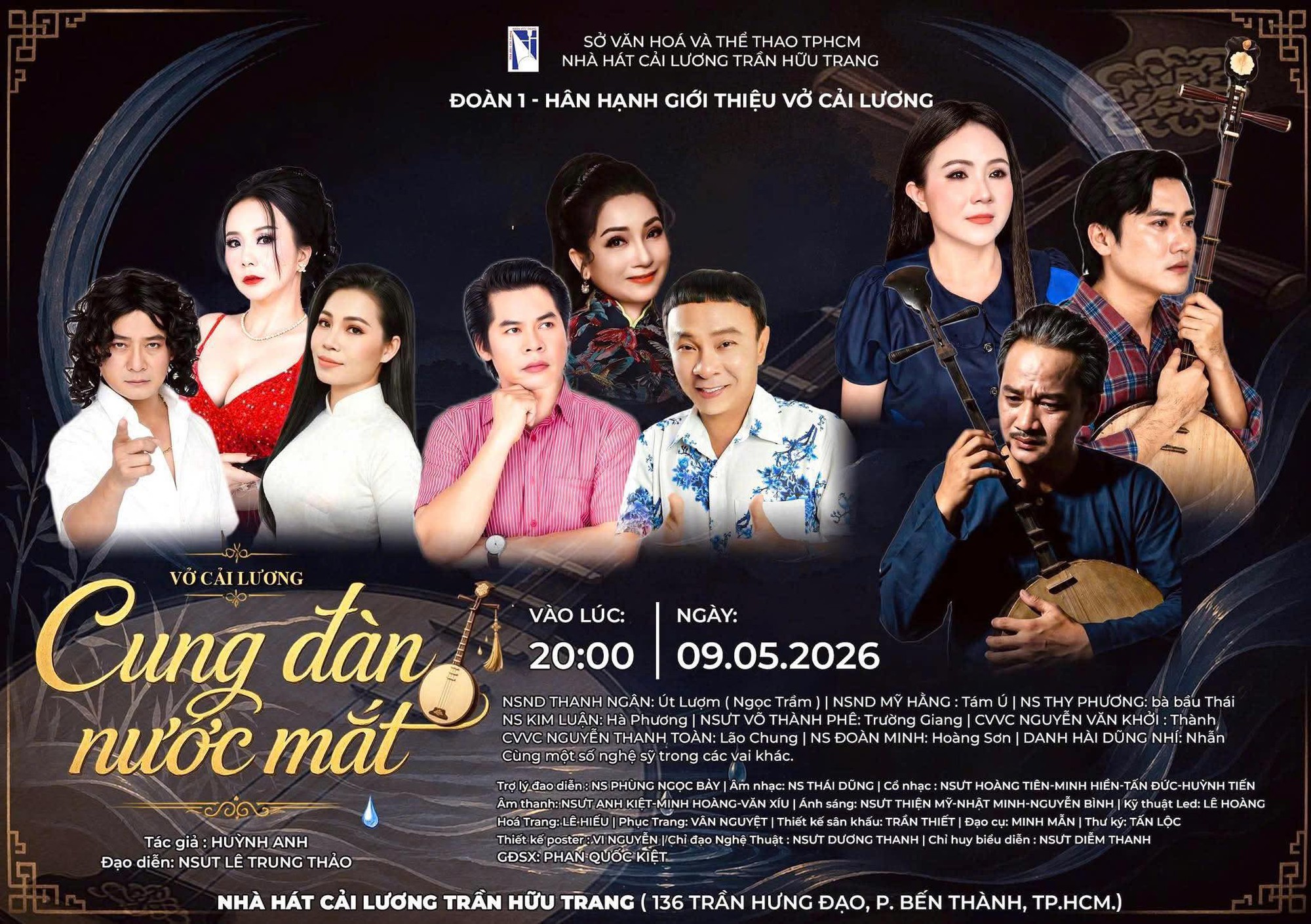 Thanh Ngân, Nguyễn Văn Khởi, Mỹ Hằng hội ngộ trong vở "Cung đàn nước mắt" - Ảnh 1.