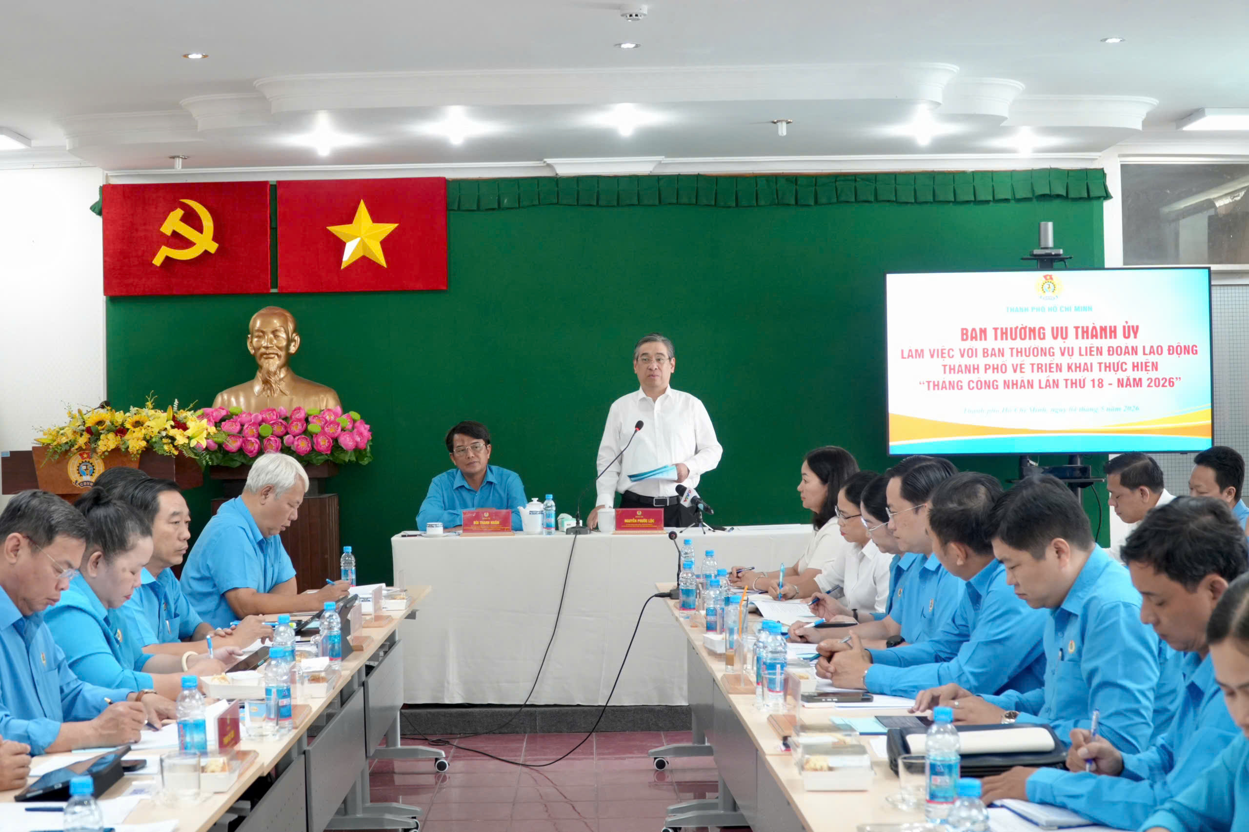 C&ocirc;ng đo&agrave;n Th&agrave;nh phố th&uacute;c đẩy chương tr&igrave;nh nh&agrave; ở x&atilde; hội để c&ocirc;ng nh&acirc;n c&oacute; cuộc sống tốt hơn - Ảnh 1.