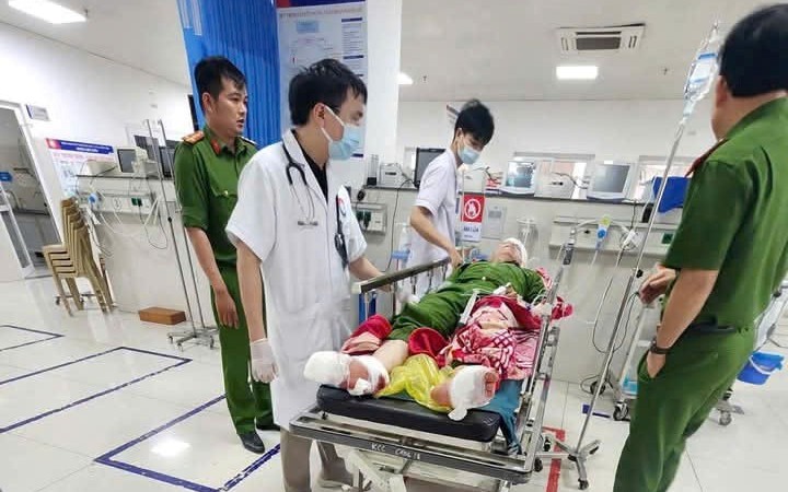 Ca phẫu thuật xuyên đêm cứu đại úy bị tấn công ở trụ sở công an
