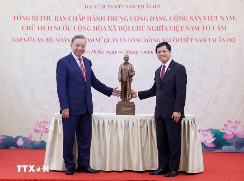 Tổng Bí thư, Chủ tịch nước Tô Lâm: Mỗi người Việt Nam tại Ấn Độ là một "đại sứ nhân dân" - Ảnh 4.