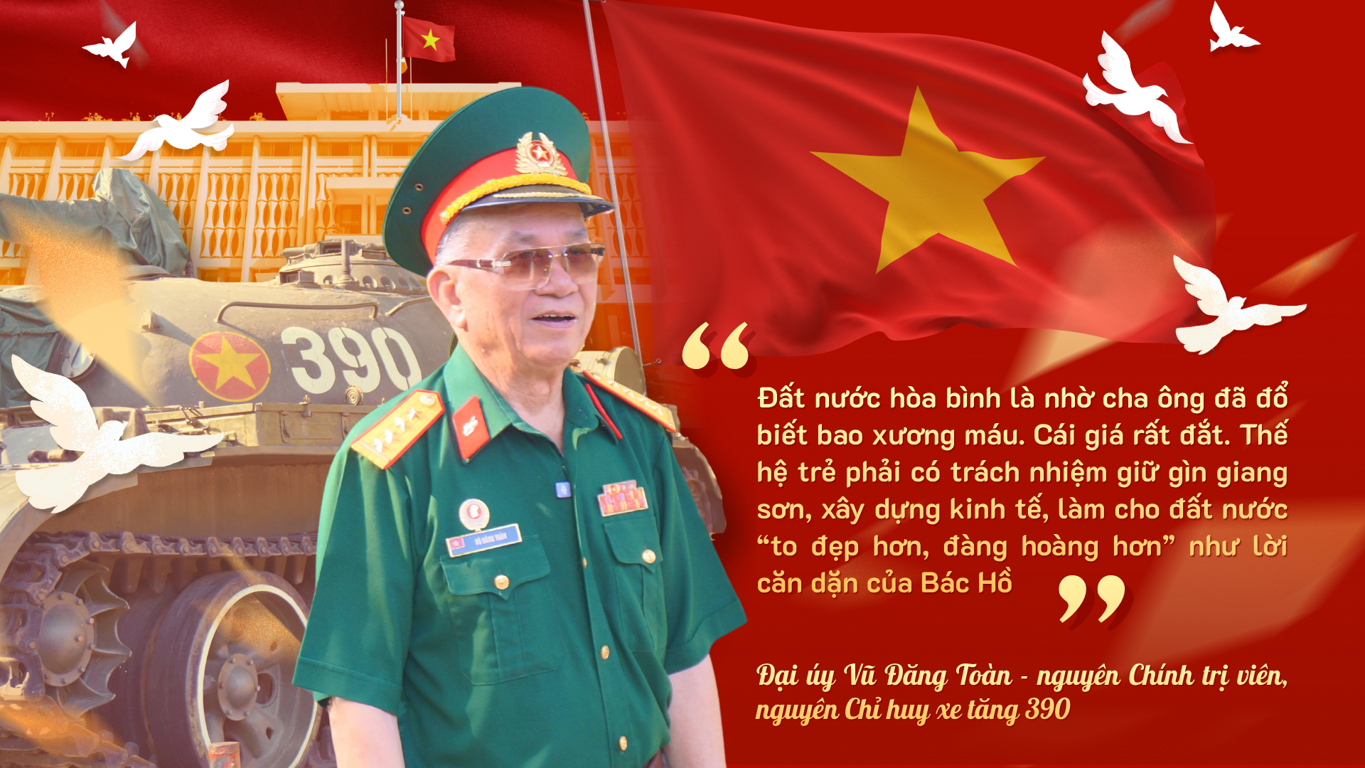 Người chỉ huy xe tăng 390 kể thời khắc lịch sử húc đổ cổng Dinh Độc Lập - Ảnh 1.