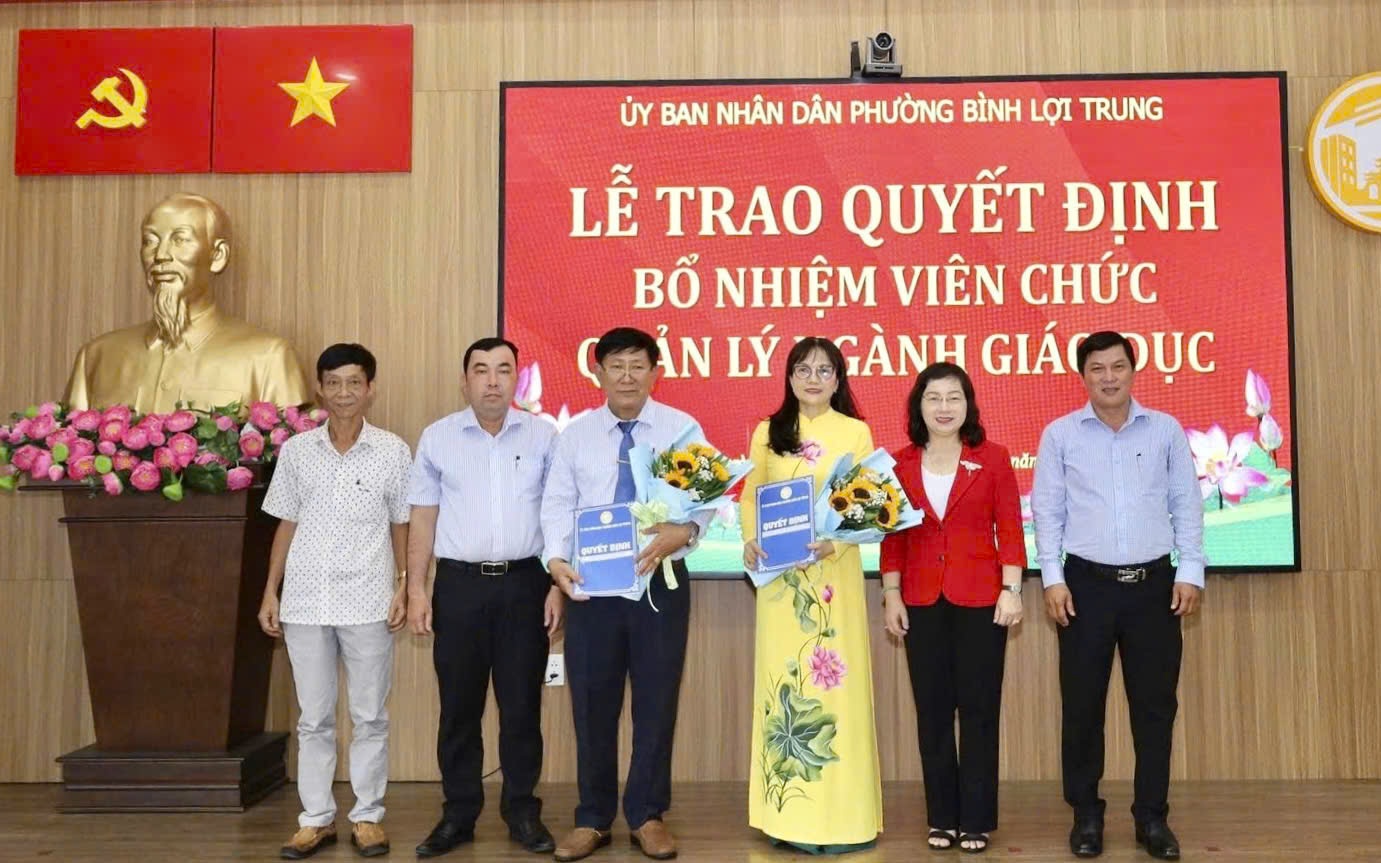TPHCM: Phường Bình Lợi Trung bổ nhiệm hiệu trưởng các trường tiểu học