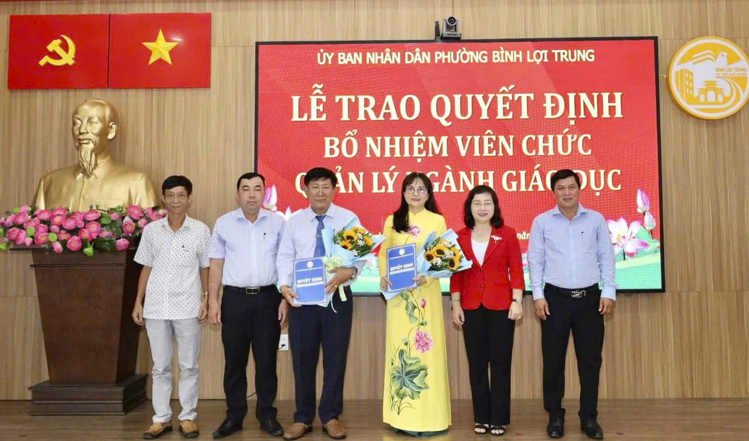 TPHCM: Phường B&igrave;nh Lợi Trung bổ nhiệm hiệu trưởng c&aacute;c trường tiểu học - Ảnh 1.