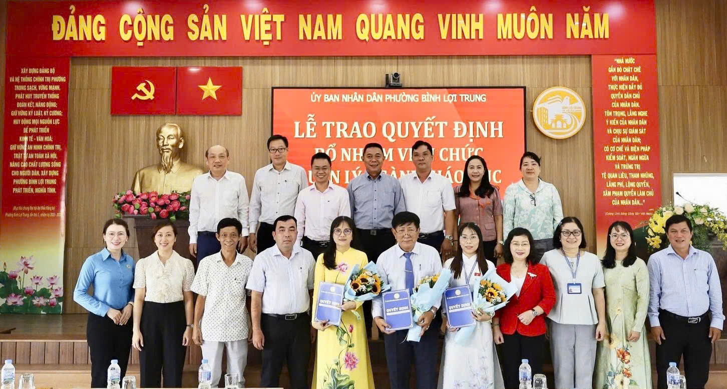 TPHCM: Phường B&igrave;nh Lợi Trung bổ nhiệm hiệu trưởng c&aacute;c trường tiểu học - Ảnh 3.