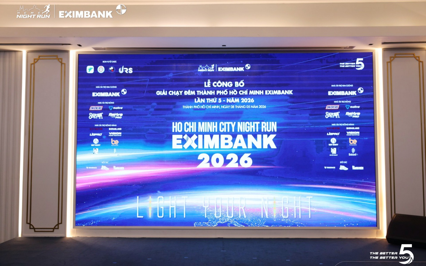 Công bố Giải chạy đêm TP HCM Eximbank 2026, dự kiến thu hút hơn 6.000 vận động viên