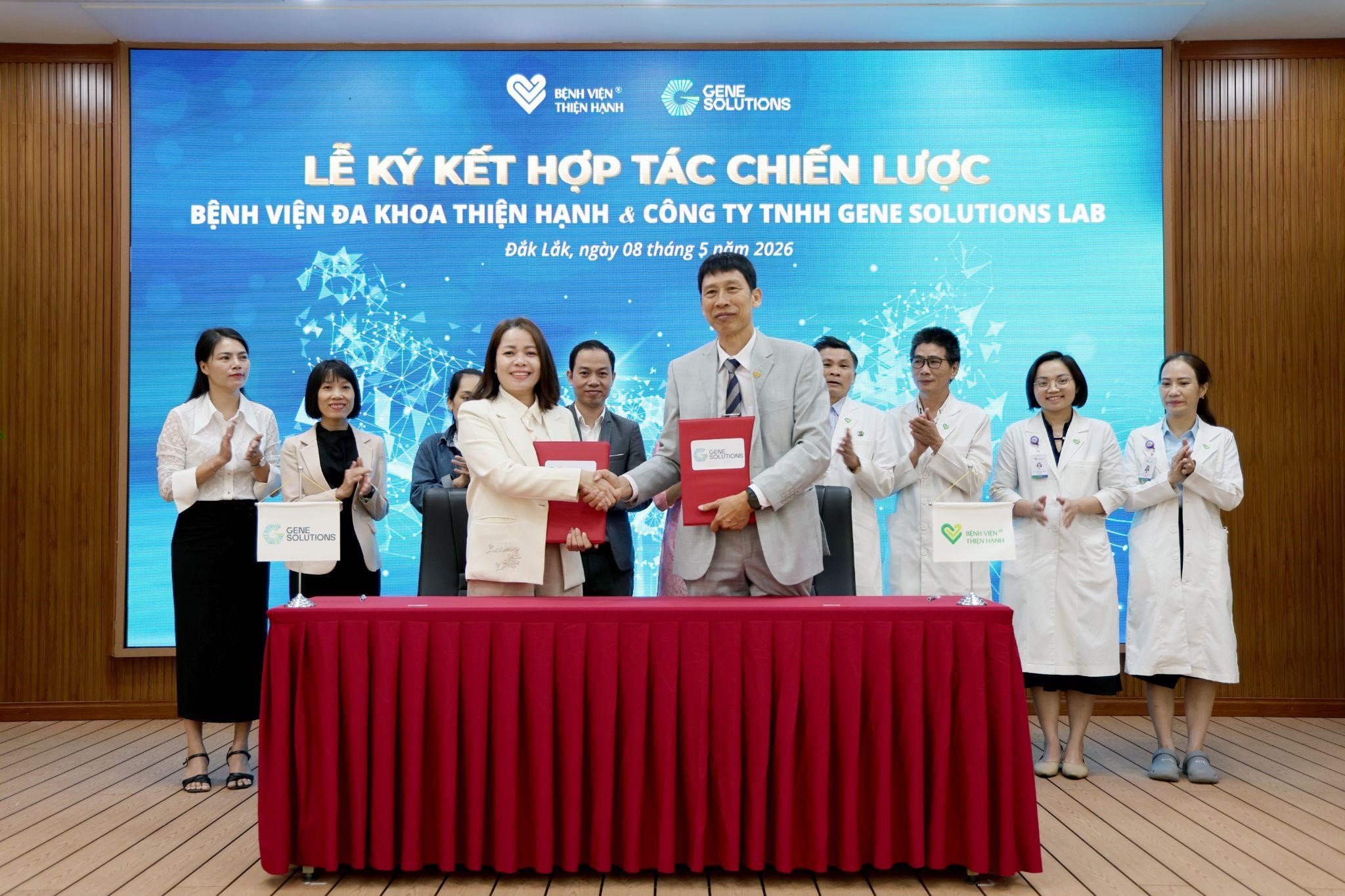 Bệnh viện Thiện Hạnh hợp tác Gene Solutions, đẩy mạnh xét nghiệm công nghệ cao - Ảnh 1.