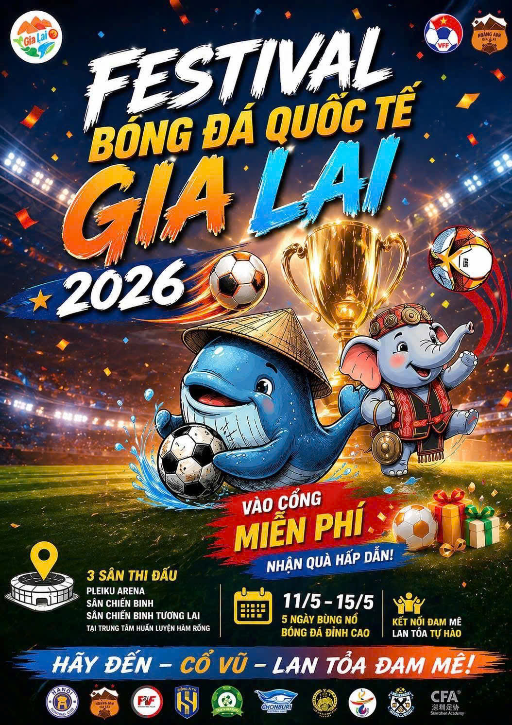 Festival U14 quốc tế Gia Lai: Phố n&uacute;i Pleiku tiếp tục ti&ecirc;n phong - Ảnh 1.