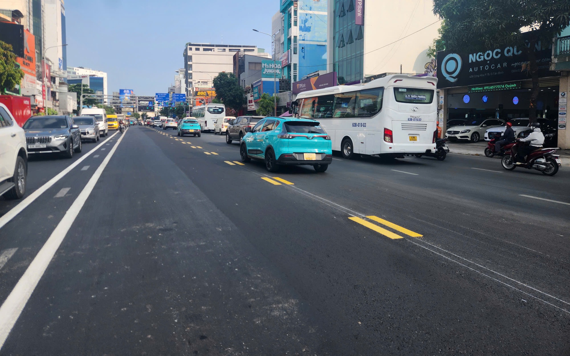TPHCM: Đường Cộng Hòa phân làn theo mô hình 4/2 - 2/4 từ ngày 15-5