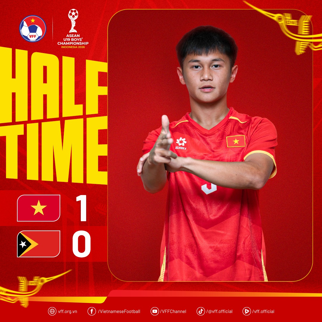 Công Hậu lập hattrick, U19 Việt Nam thắng đậm ngày ra quân giải Đông Nam Á - Ảnh 1.