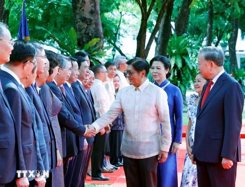 21 loạt đại bác chào mừng Tổng Bí thư, Chủ tịch nước Tô Lâm thăm cấp Nhà nước Philippines - Ảnh 9.