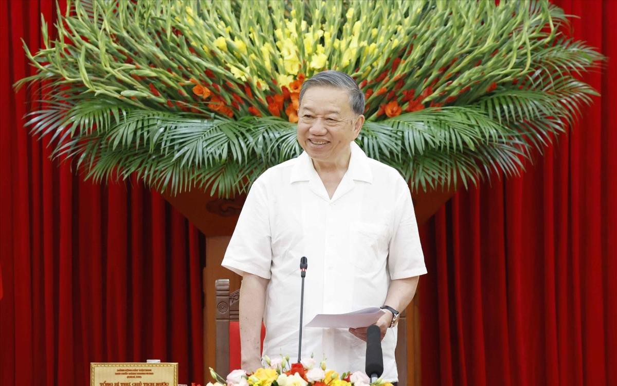 Tổng Bí thư, Chủ tịch nước Tô Lâm: Gắn chặt xây dựng Đảng với xây dựng hệ thống chính trị tinh, gọn