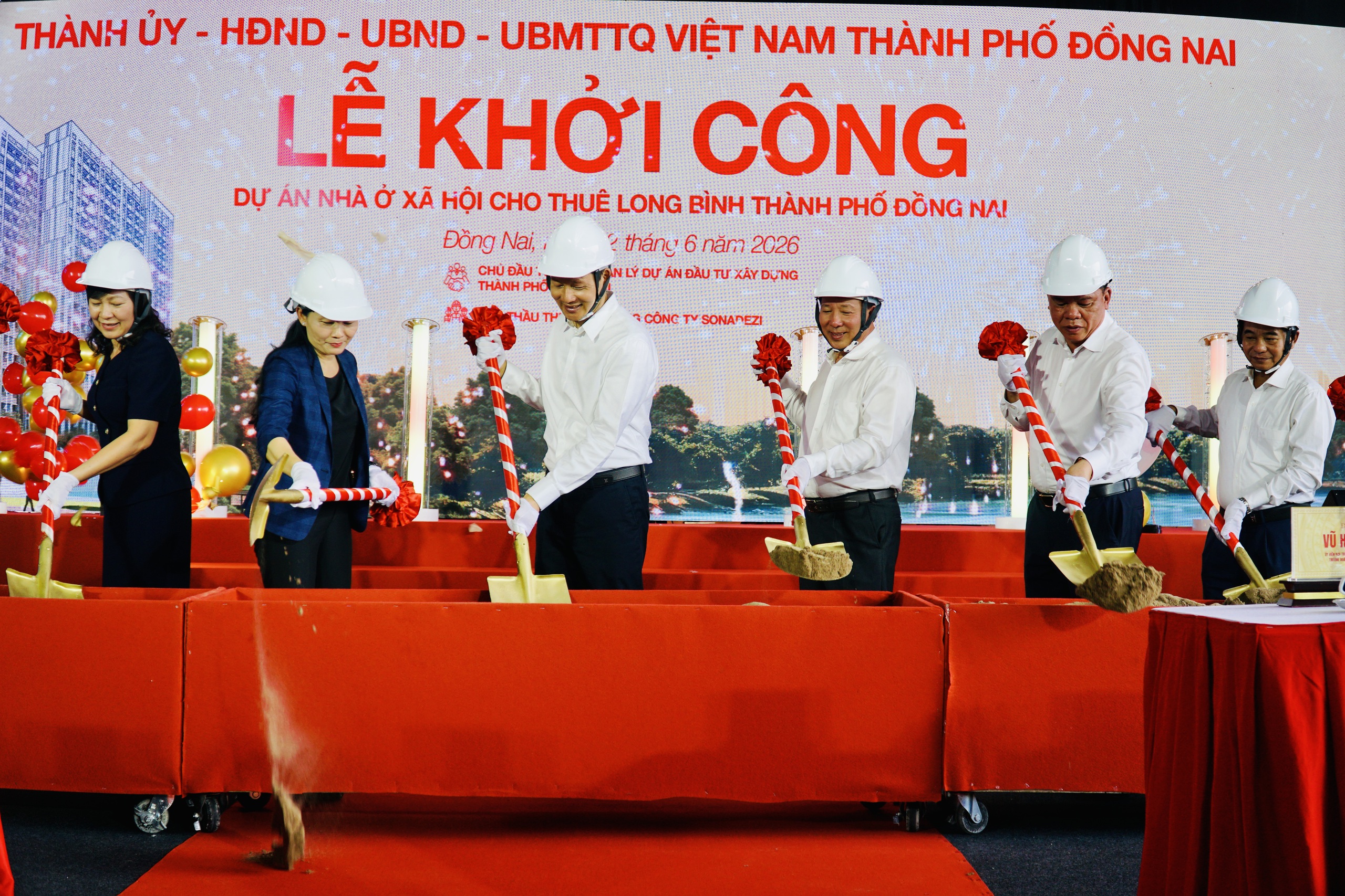 Khởi c&ocirc;ng dự &aacute;n nh&agrave; ở x&atilde; hội cho thu&ecirc; đầu ti&ecirc;n ở TP Đồng Nai - Ảnh 1.