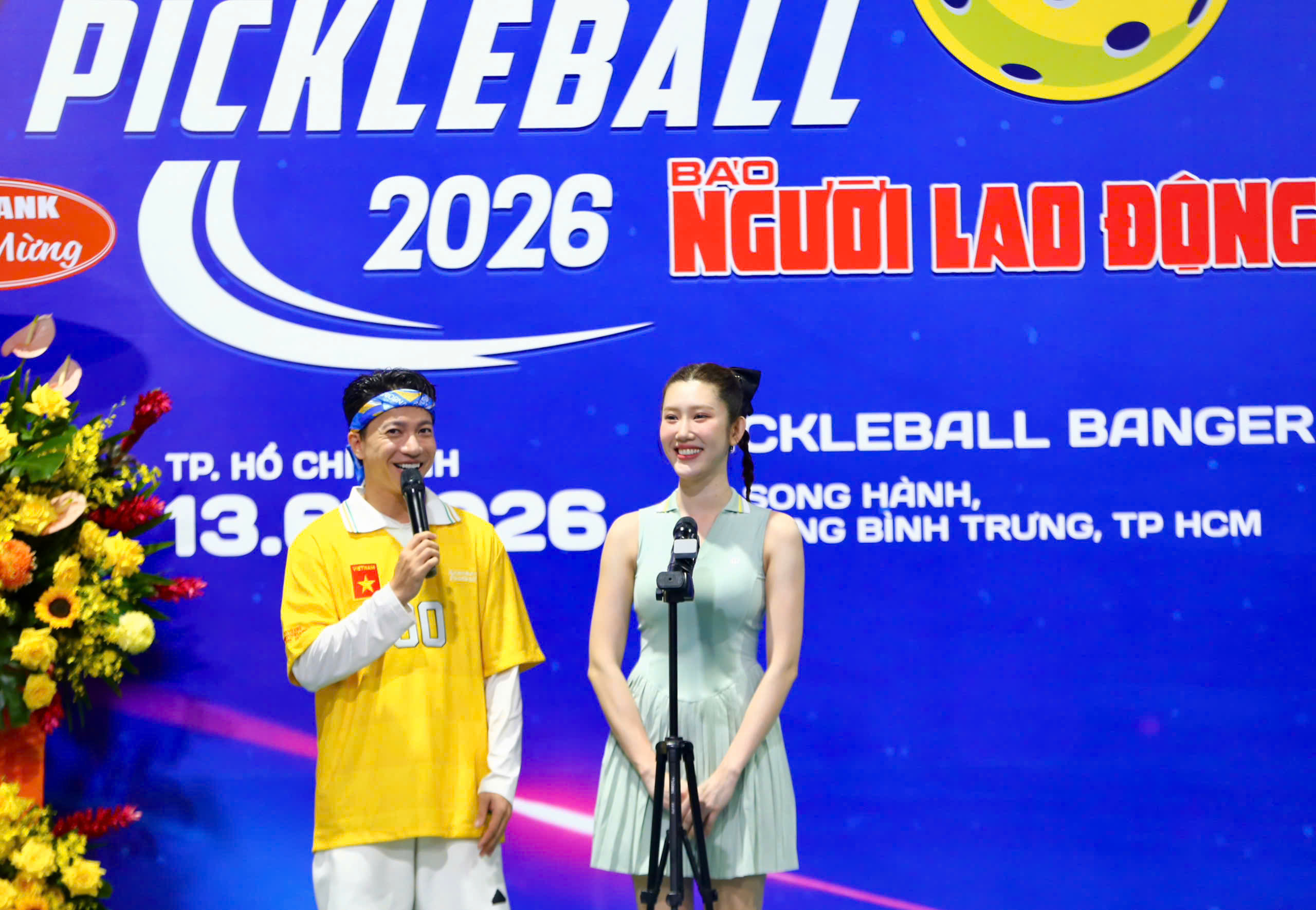 GIẢI PICKLEBALL B&Aacute;O NGƯỜI LAO ĐỘNG NĂM 2026: Sắc m&agrave;u khai mạc   - Ảnh 5.
