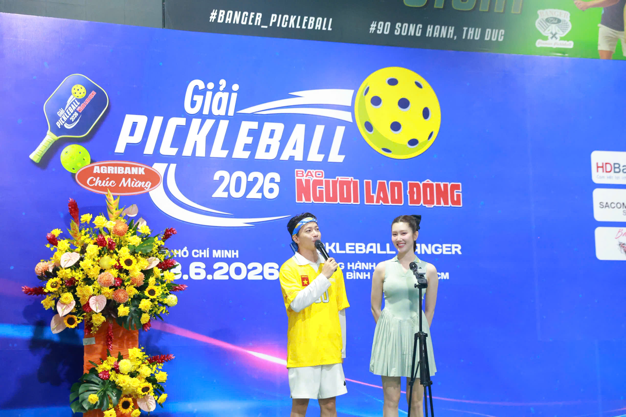 GIẢI PICKLEBALL B&Aacute;O NGƯỜI LAO ĐỘNG NĂM 2026: Sắc m&agrave;u khai mạc   - Ảnh 9.
