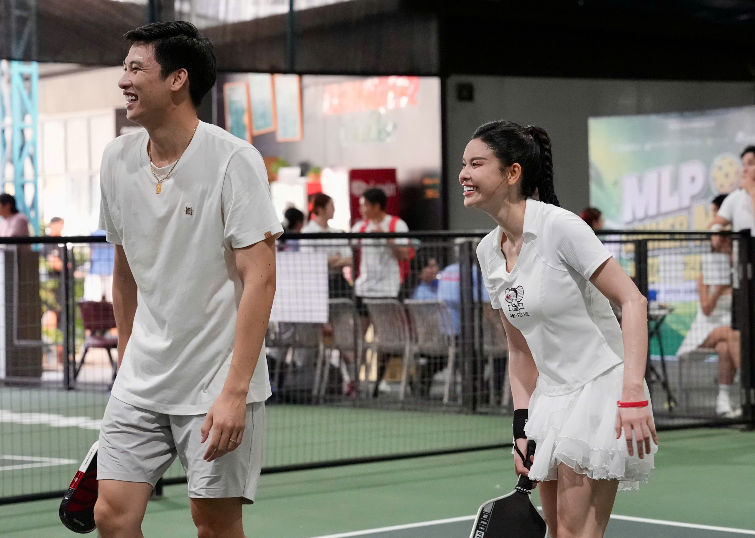 D&agrave;n nghệ sĩ nữ tỏa s&aacute;ng tại Giải Pickleball B&aacute;o Người Lao Động 2026 - Ảnh 1.