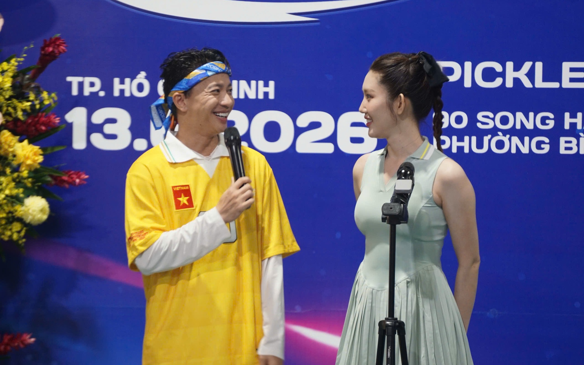 Đông đảo nghệ sĩ hào hứng tranh tài tại Giải Pickleball Báo Người Lao Động