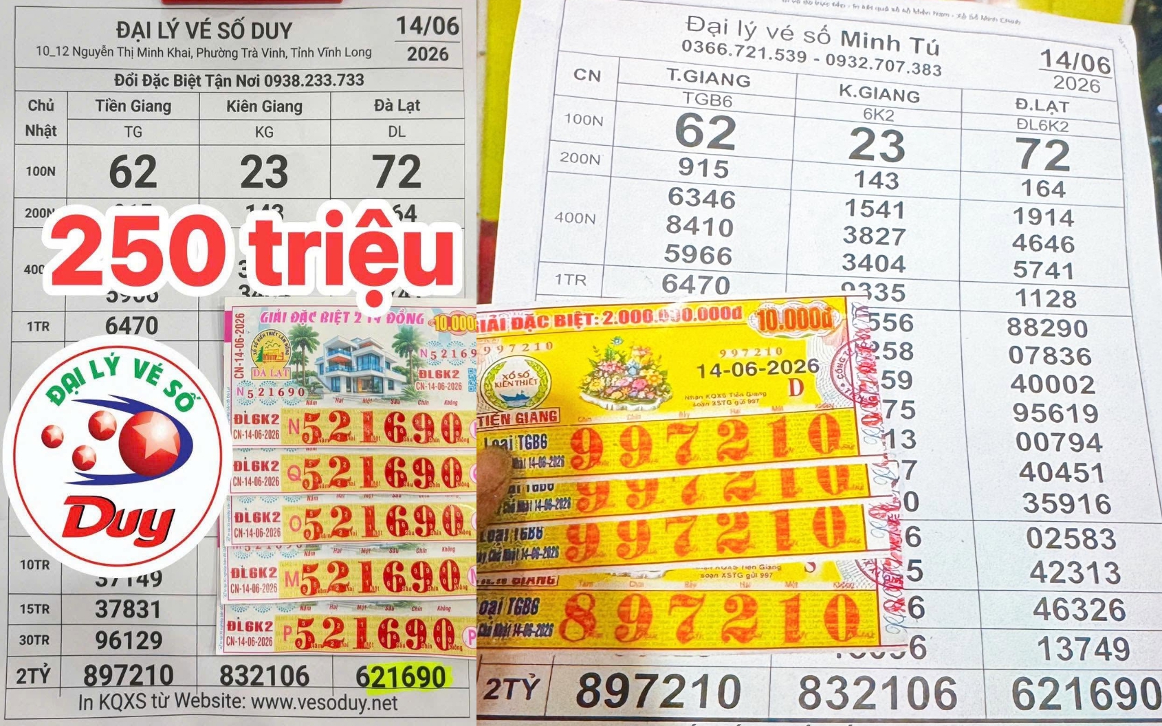 Nhiều người ở Đồng Nai, TPHCM, Vĩnh Long, Cần Thơ trúng xổ số miền Nam