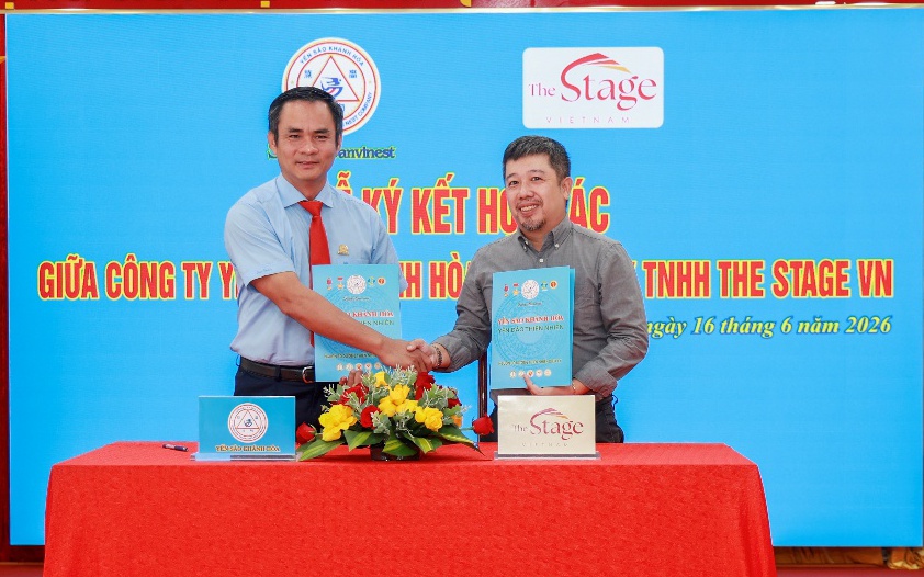 Yến sào Khánh Hòa ký kết hợp tác với The Stage Việt Nam