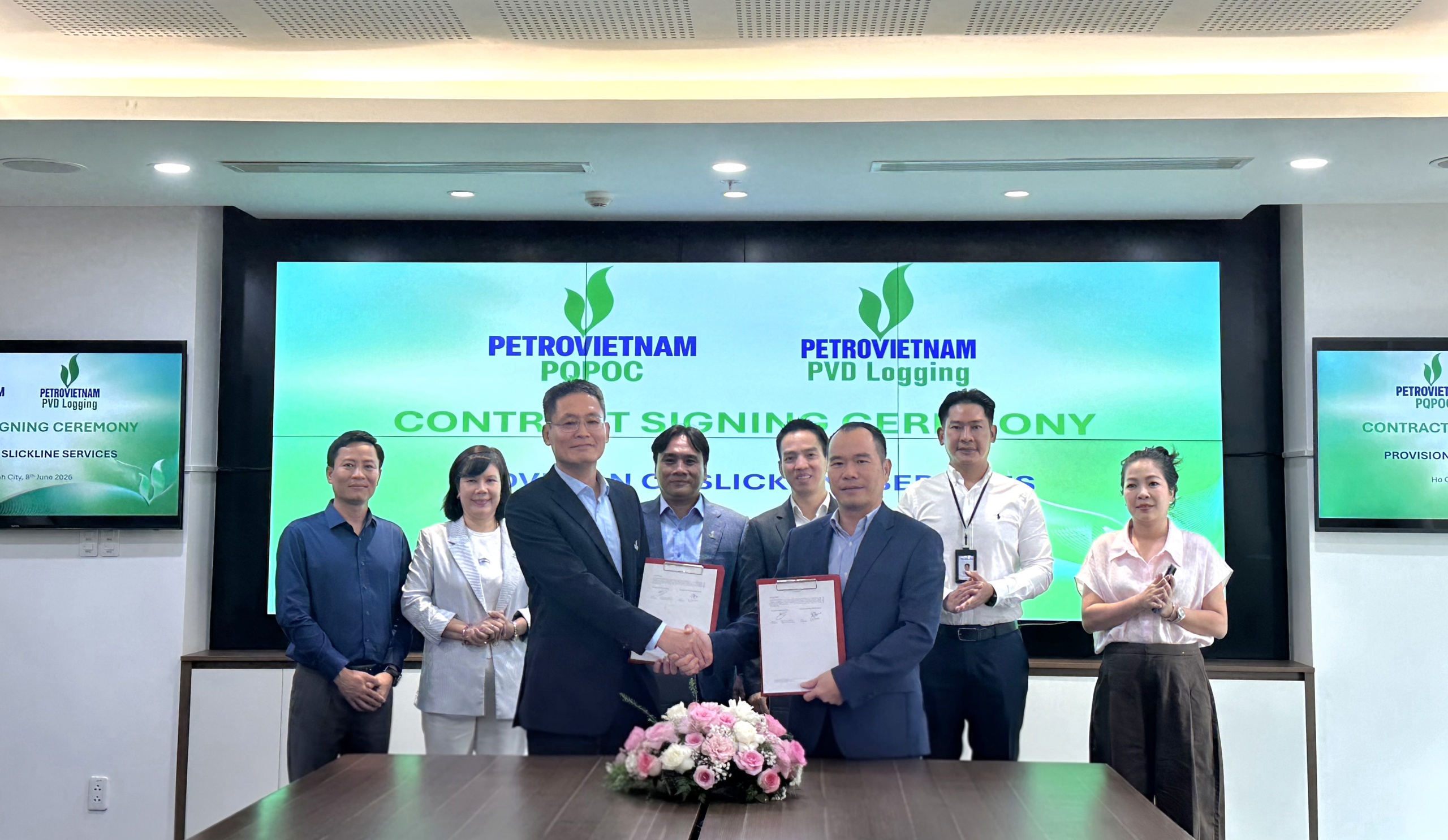 PVD Logging v&agrave; C&ocirc;ng ty Điều h&agrave;nh Dầu kh&iacute; Ph&uacute; Quốc k&yacute; hợp đồng cung cấp dịch vụ Slickline - Ảnh 1.