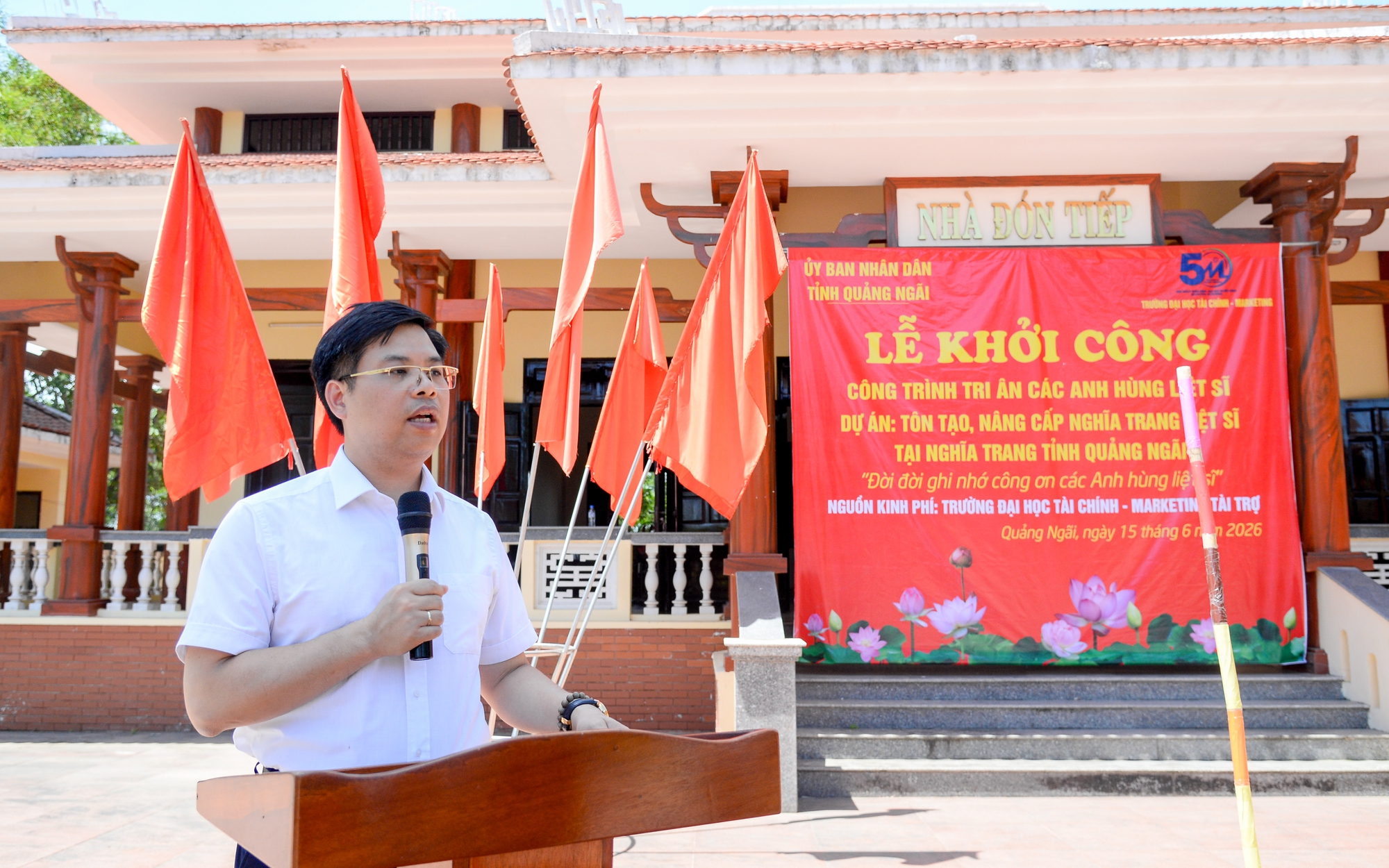 Trường ĐH ở TPHCM xây công trình tri ân liệt sĩ tại Quảng Ngãi