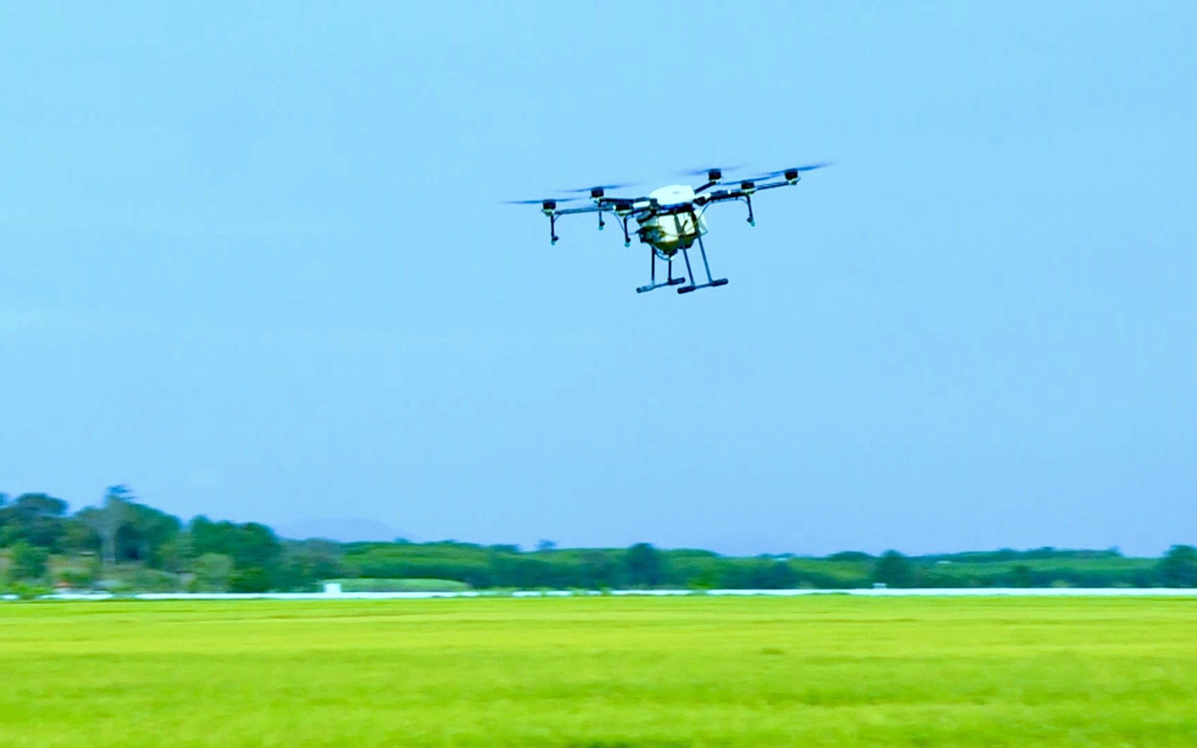 Drone ra đồng, nông dân nhàn hơn