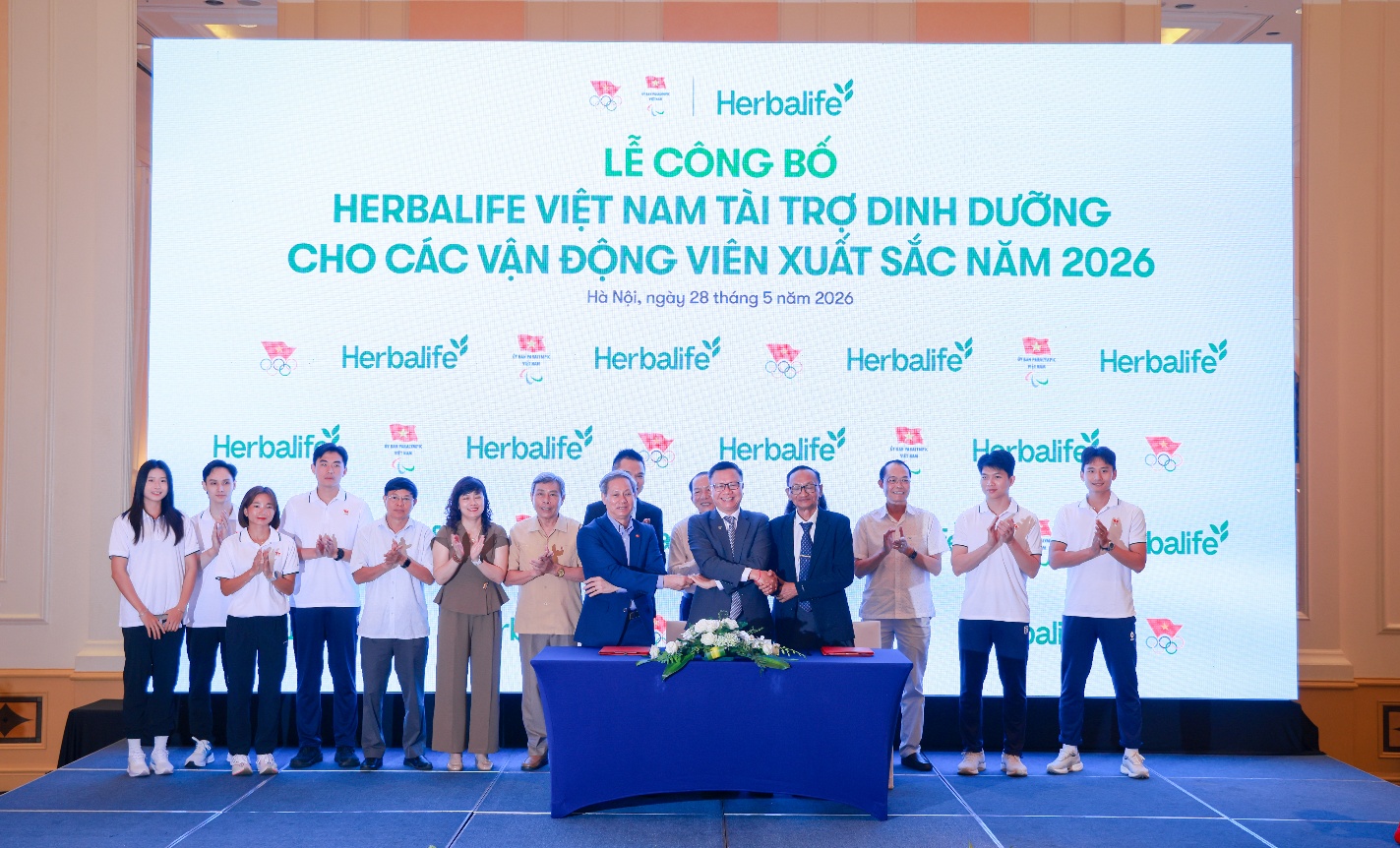 Herbalife Việt Nam tiếp tục t&agrave;i trợ sản phẩm dinh dưỡng cho c&aacute;c VĐV xuất sắc Việt Nam năm 2026 - Ảnh 1.