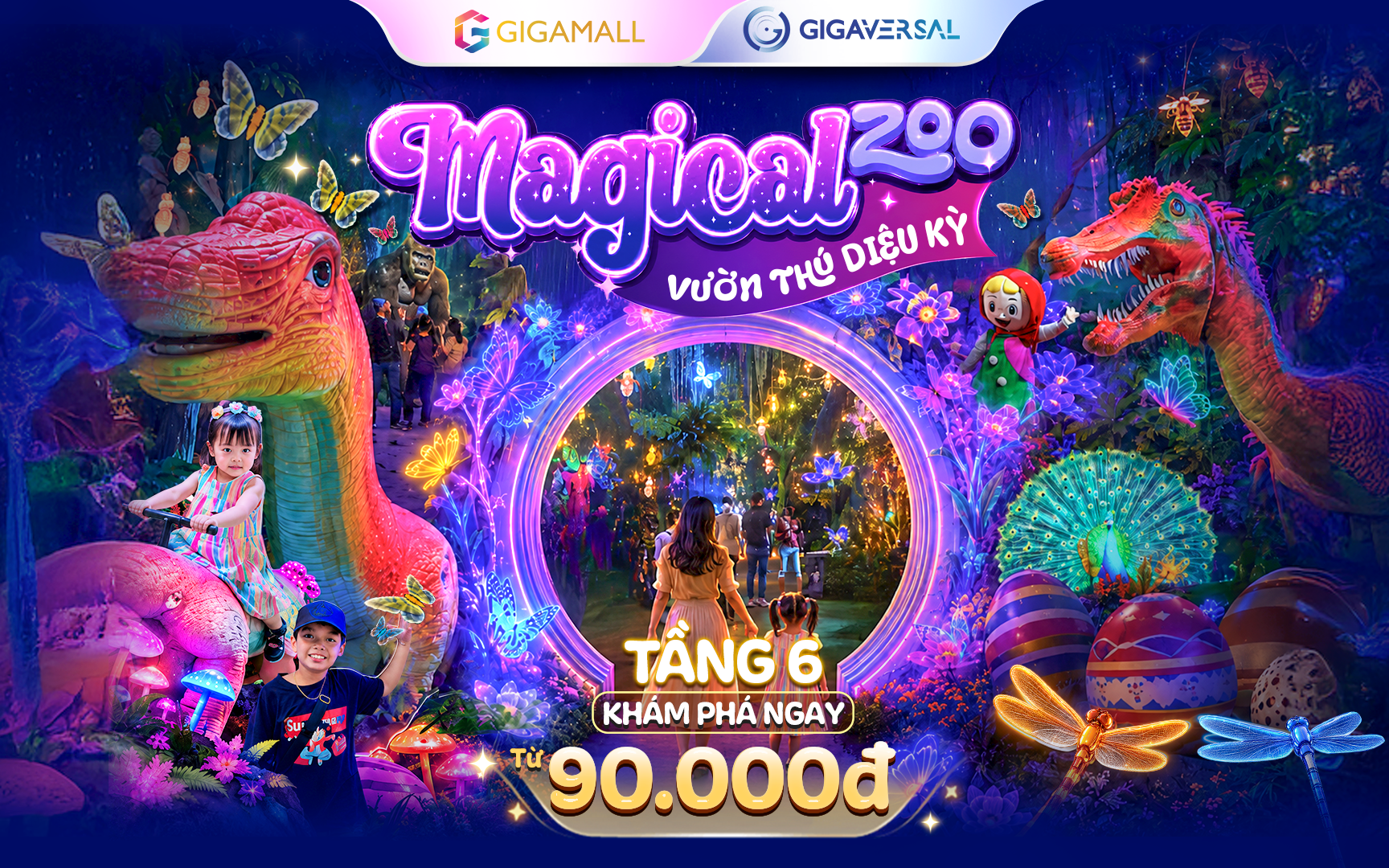 TP HCM lần đầu tiên ra mắt vườn thú công nghệ khổng lồ Magical Zoo tại TTTM Gigamall