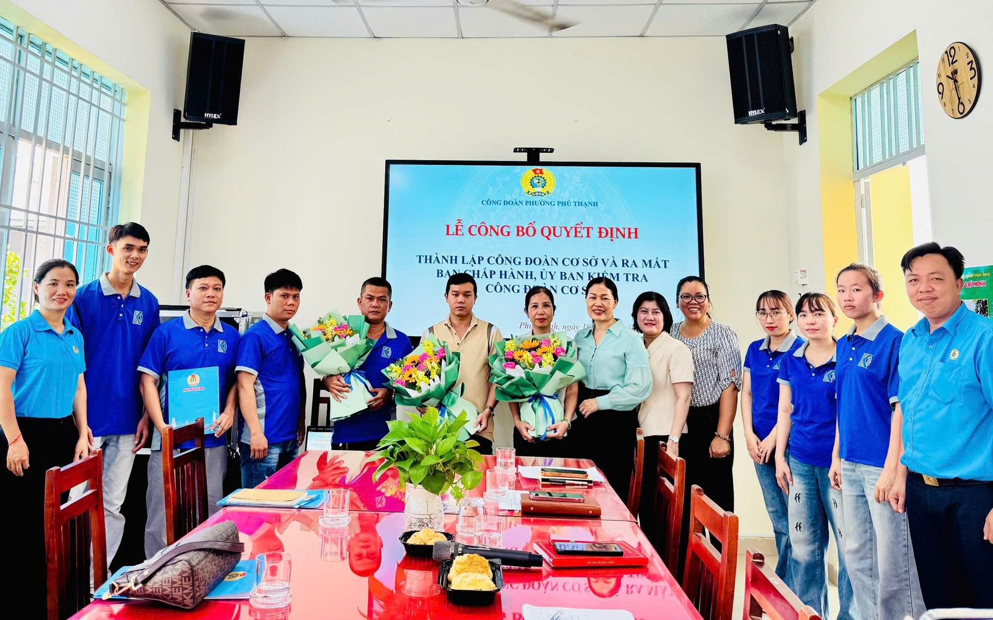 Thêm 3 Công đoàn cơ sở được thành lập tại phường Phú Thạnh