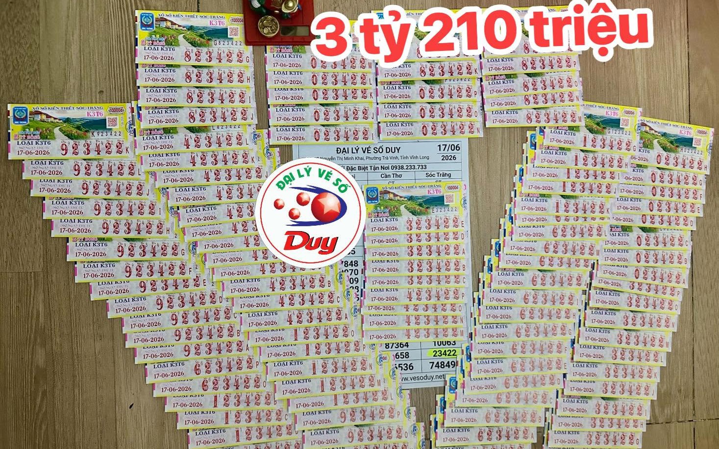 Chuẩn bị đi ngủ, đại lý “bị” khách gọi đổi giải độc đắc xổ số miền Nam