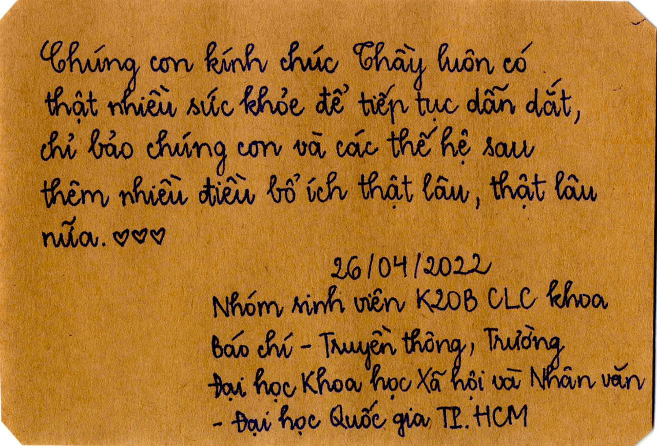 Người thầy kính yêu: Thầy của chúng tôi, nhà báo Nguyễn Công Thành! - Ảnh 1.