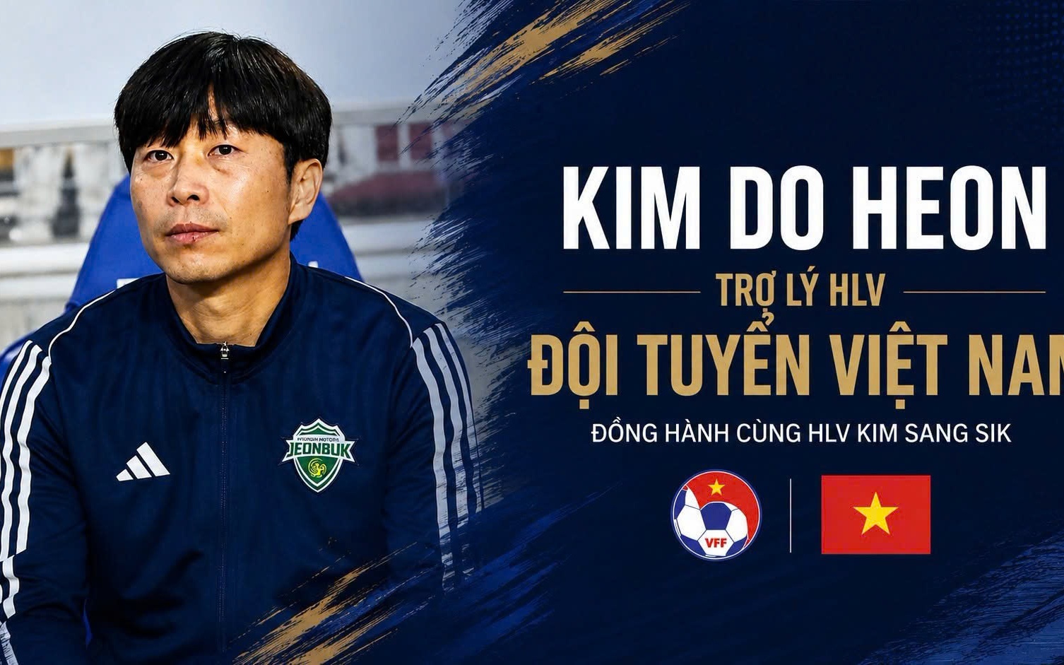 HLV Kim Sang-sik có trợ lý từng thi đấu ở Ngoại hạng Anh hỗ trợ tuyển Việt Nam