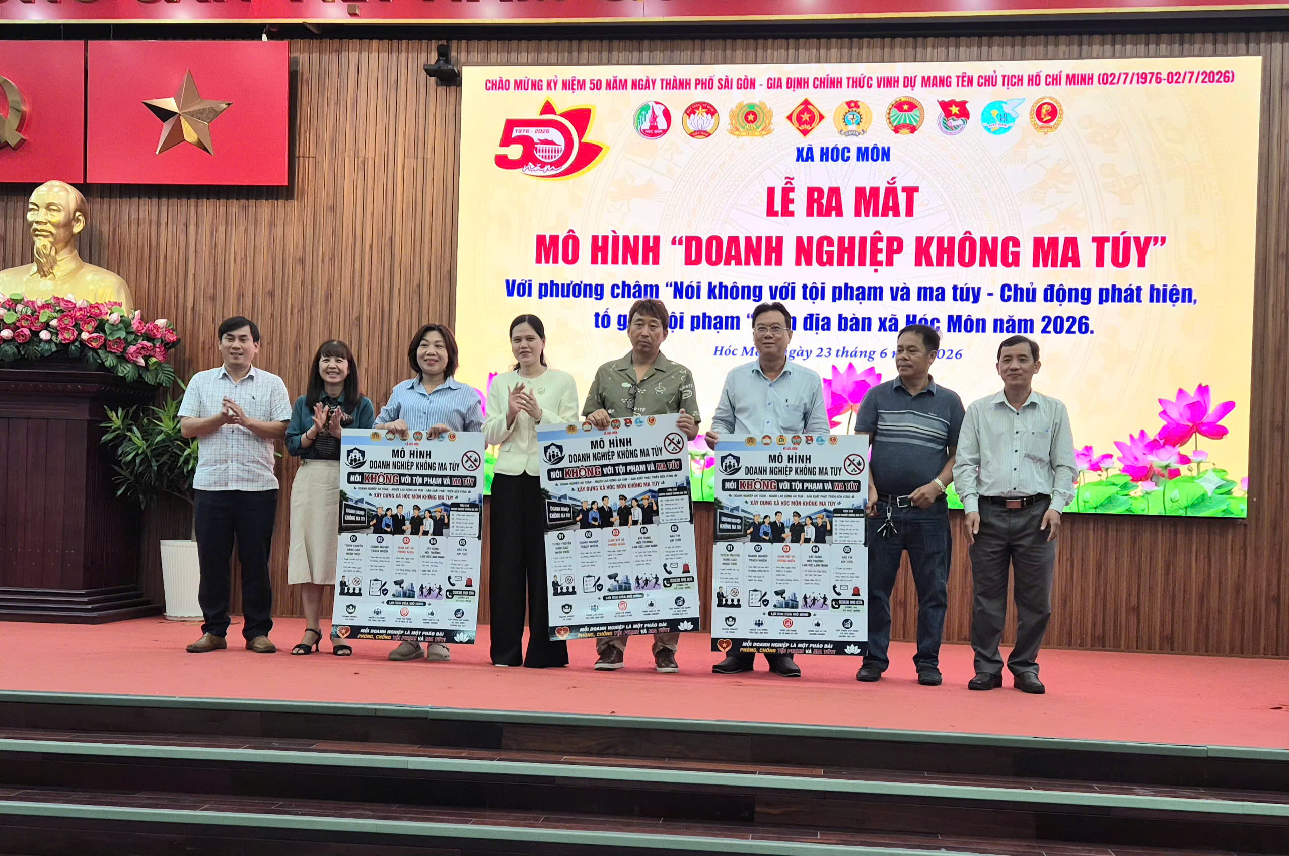 Xã Hóc Môn: Triển khai các mô hình không ma túy trong nhà trọ và doanh nghiệp - Ảnh 4.