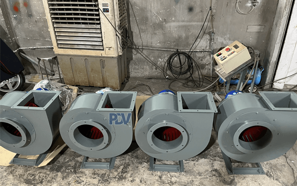 Quạt ly tâm trung áp PDV phổ biến trong thông gió nhà xưởng và công nghiệp