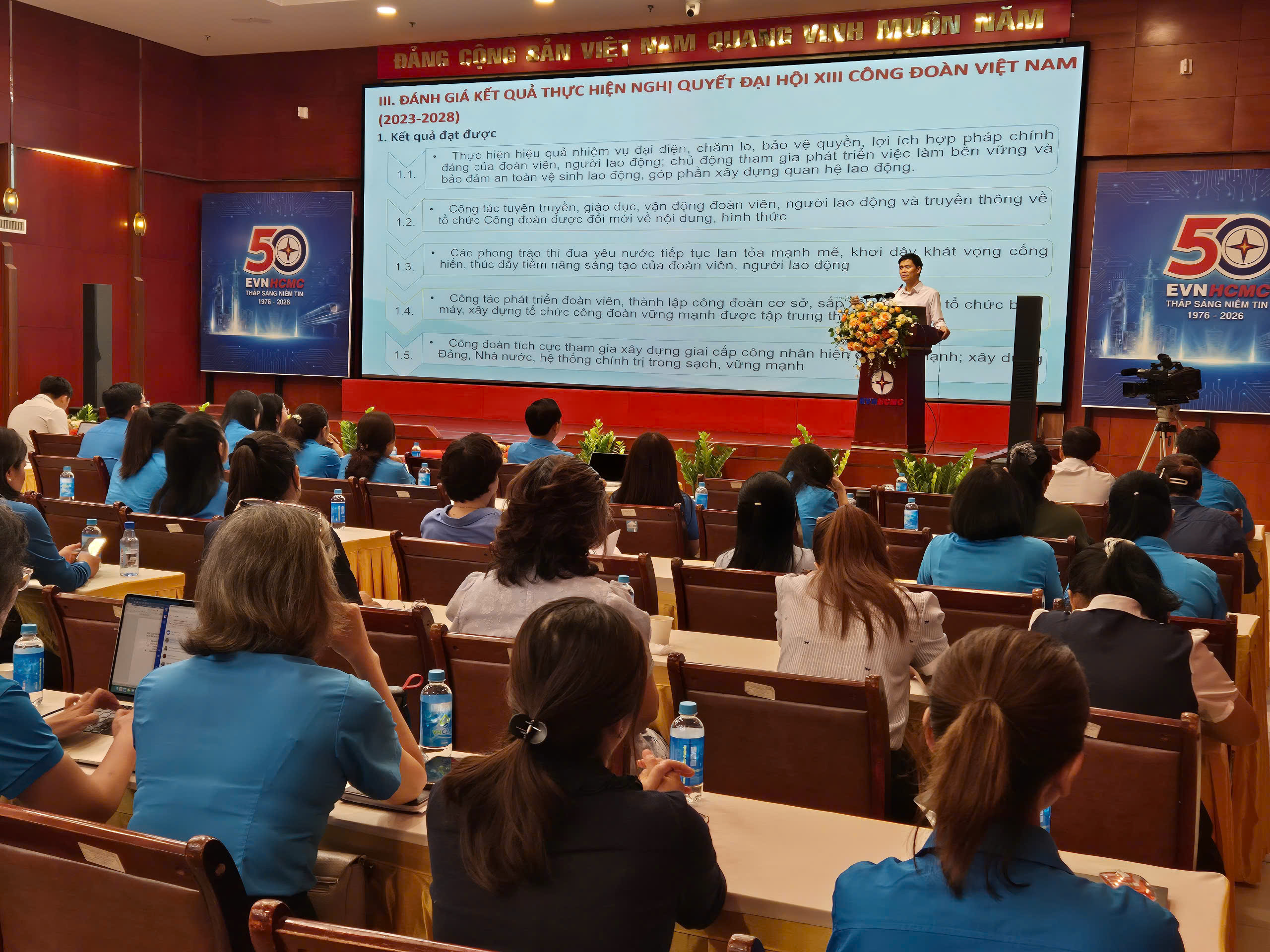 Quán triệt Nghị quyết Đại hội Công đoàn Việt Nam lần thứ XIV đến cán bộ Công đoàn TPHCM - Ảnh 2.