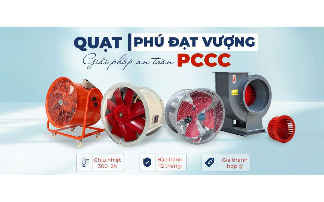 Quạt hướng trục gián tiếp PDV thông gió bền bỉ cho môi trường nhiệt cao