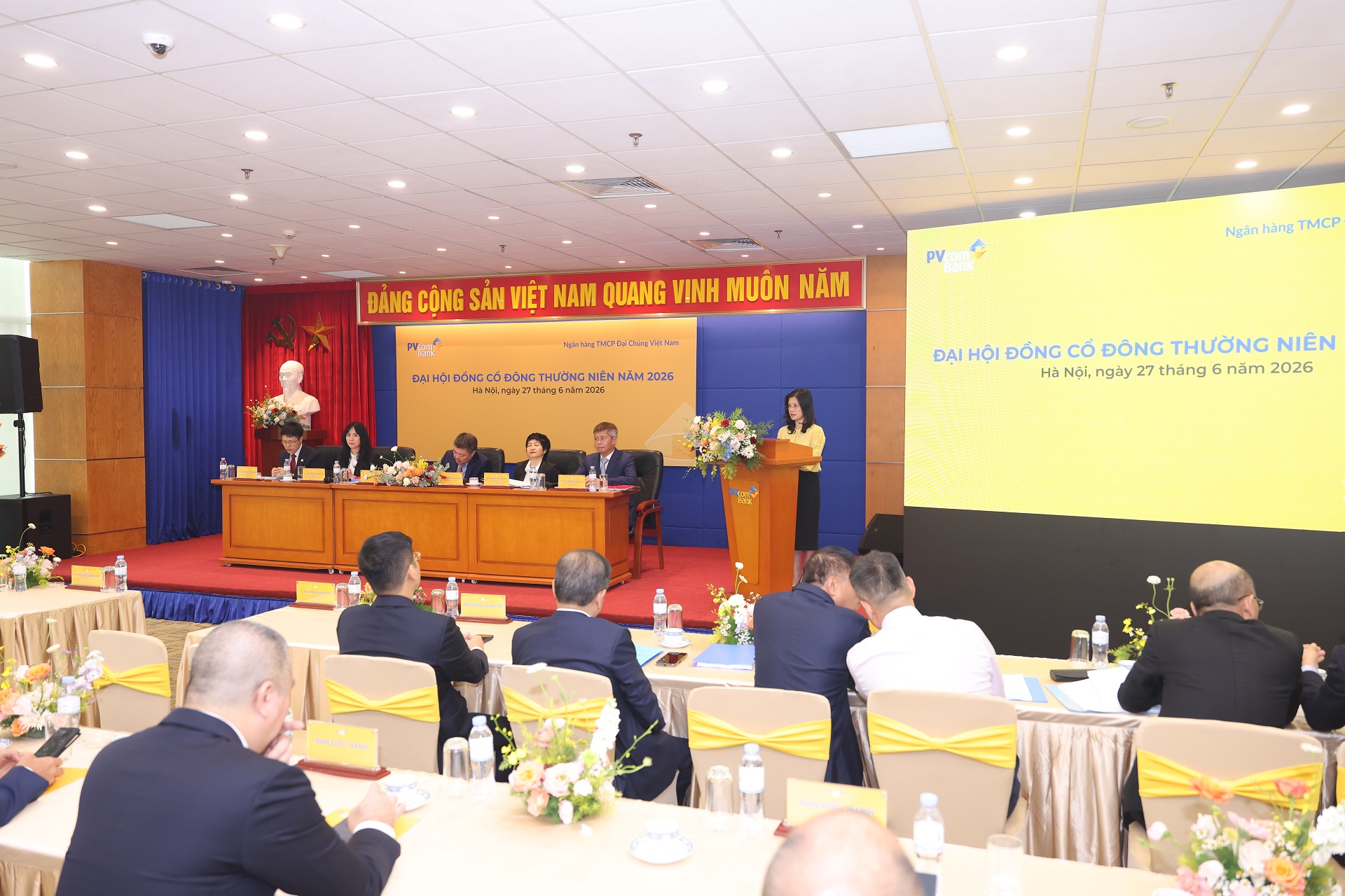 PVcomBank tổ chức th&agrave;nh c&ocirc;ng Đại hội đồng cổ đ&ocirc;ng thường ni&ecirc;n năm 2026 - Ảnh 3.