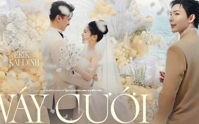 "Váy cưới" của Erik trong hôn lễ "bà trùm nông sản" Viên Vibi gây sốt